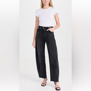 AGOLDE Luna Pieced Jeans: High Rise Curved Sz 26